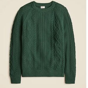 J. Crew Cotton cable-knit sweater